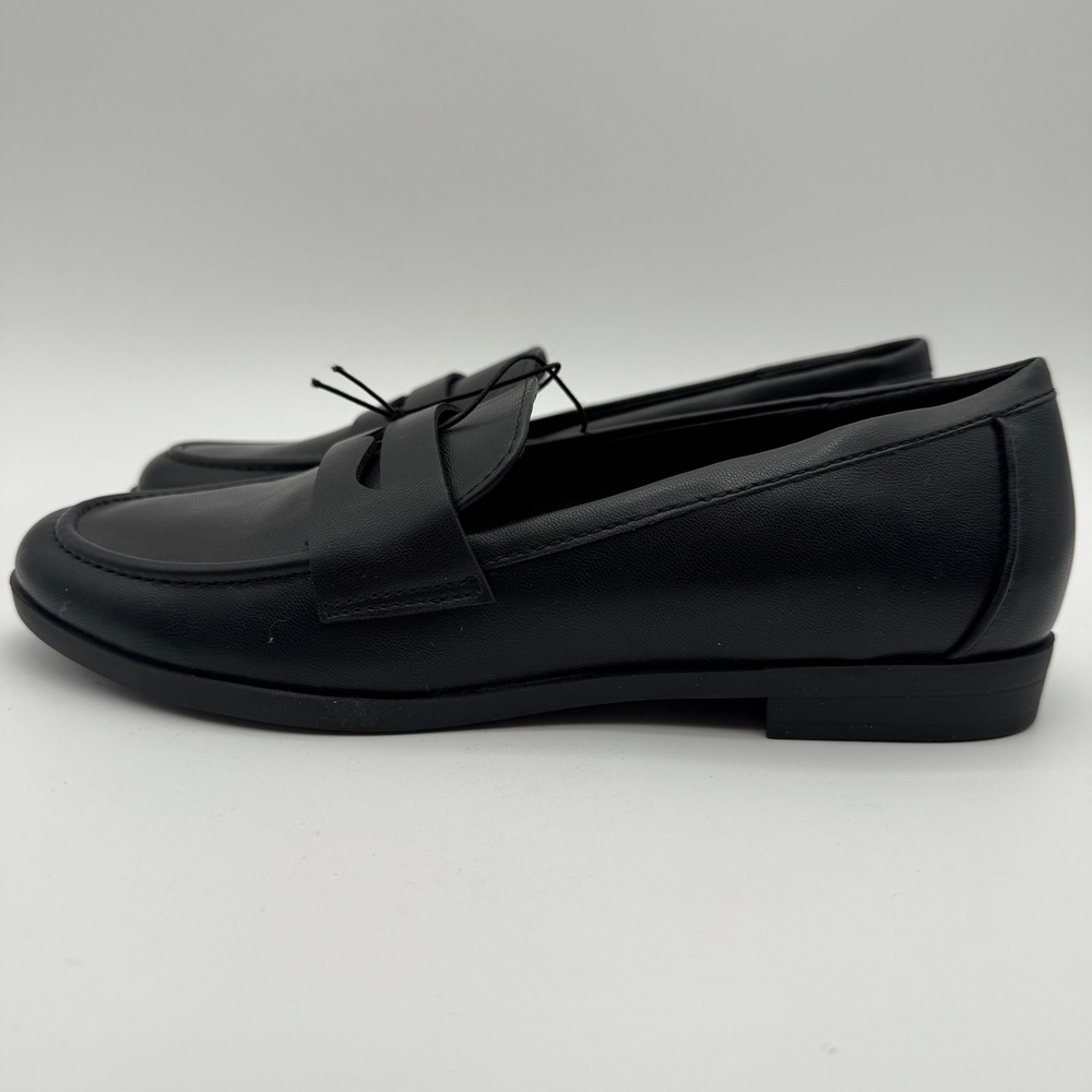 Kensie Gitty Womens Penny Loafer Flats Black Slip On Shoes Size 7.5 New - Picture 2 of 7